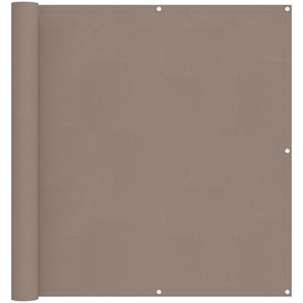 vidaXL Balkonov&aacute; clona Taupe 110 x 300 cm Oxford l&aacute;tka