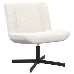 vidaXL Otočn&aacute; židle Kr&eacute;mov&aacute; 63 x 75 x 76 cm Ovč&iacute; kůže