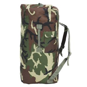 vidaXL Sportovn&iacute; ta&scaron;ka v army stylu 85 l mask&aacute;čov&aacute;
