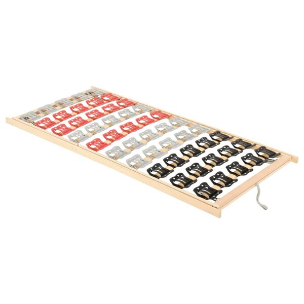 vidaXL Rošt postele s 12 lamelami polohovací čelo a nohy 70 x 200 cm