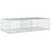 vidaXL Gabionov&yacute; ko&scaron; s v&iacute;kem 200 x 100 x 50 cm pozinkovan&eacute; železo