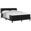 vidaXL Postel s boxspringem s čelo Čern&aacute; 140 x 190 cm samet