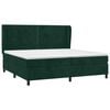 vidaXL Box spring postel s matrac&iacute; tmavě zelen&aacute; 200x200 cm samet