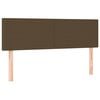 vidaXL Box spring postel s matrac&iacute; tmavě hněd&aacute; 140x190 cm textil