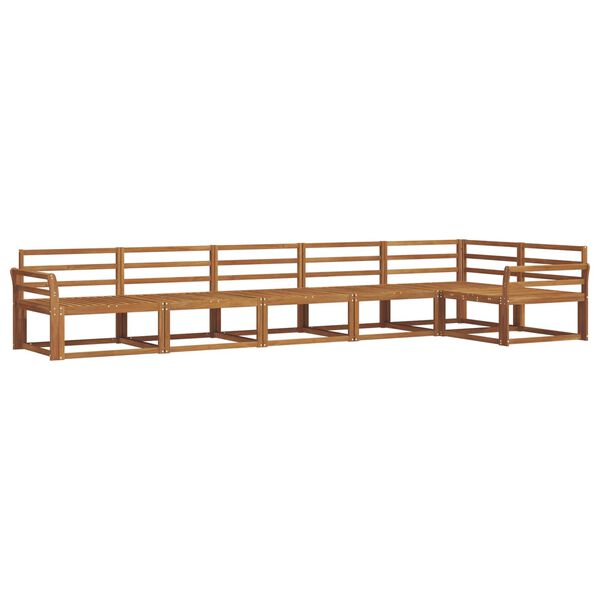 vidaXL Venkovn&iacute; pohovkov&aacute; souprava 6 pcs Př&iacute;rodn&iacute;