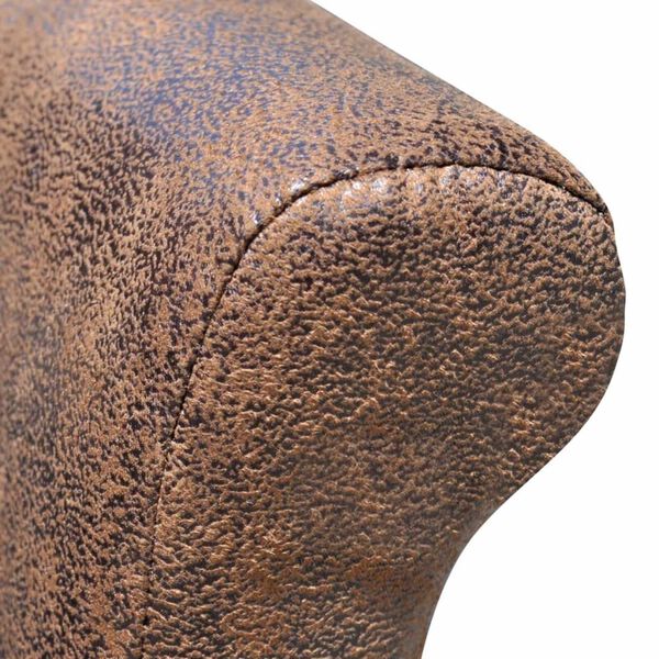 vidaXL Jídelní židle 4 ks hnědé umělá kůže