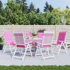 vidaXL Podu&scaron;ky na židli s vysok&yacute;m opěradlem 6 ks růžov&eacute; textil