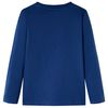 Dětské tričko s dlouhým rukávem džínově modré 92