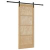 vidaXL Posuvn&eacute; dveře Přirozen&aacute; a čern&aacute; 86 x 211 cm