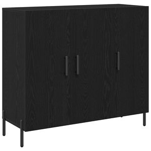 vidaXL Serv&iacute;rovac&iacute; skř&iacute;ň Čern&yacute; dub 90 x 34 x 80 cm Kompozitn&iacute; dřevo