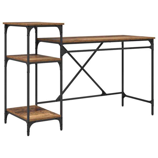 vidaXL Stůl Star&eacute; dřevo 135 x 50 x 90 cm kompozitn&iacute; dřevo