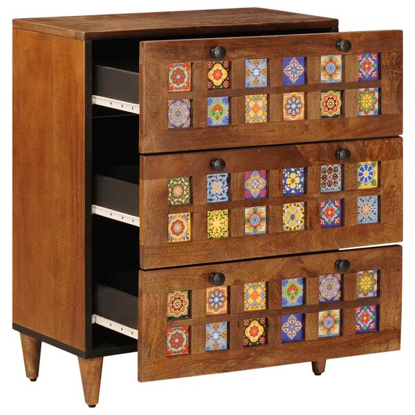 vidaXL Serv&iacute;rovac&iacute; skř&iacute;ň Vla&scaron;sk&yacute; ořech 60 x 33 x 75 cm