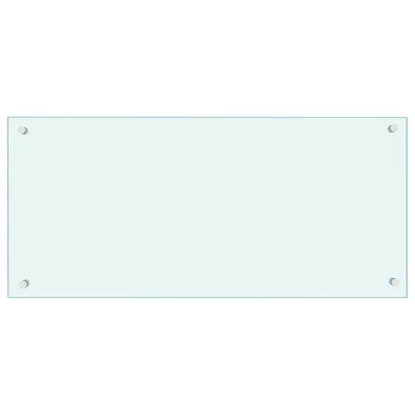 vidaXL Kuchyňská zástěna 2 pcs Bílá 90 x 40 cm tvrzené sklo