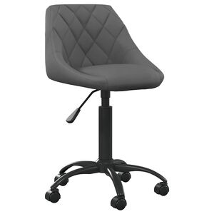vidaXL Kancel&aacute;řsk&aacute; židle tmavě &scaron;ed&aacute; samet