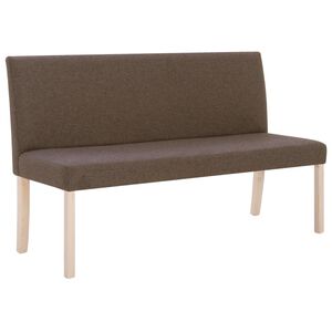 vidaXL Lavice 139,5 cm hněd&aacute; polyester