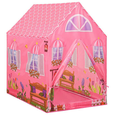 vidaXL Dětský stan na hraní růžový 69 x 94 x 104 cm