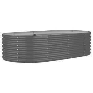 vidaXL Vyv&yacute;&scaron;en&yacute; z&aacute;hon pozinkovan&aacute; ocel 152x80x36 cm &scaron;ed&yacute;