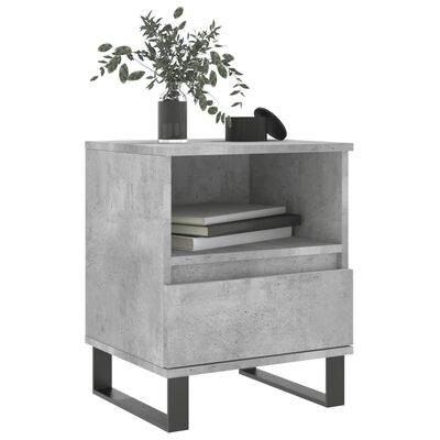 vidaXL Noční stolek betonově šedý 40 x 35 x 50 cm kompozitní dřevo