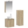 vidaXL Sada koupelnov&eacute;ho n&aacute;bytku 4 pcs Dub sonoma