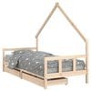 vidaXL Dětsk&aacute; postel se z&aacute;suvkami 90 x 200 cm masivn&iacute; borov&eacute; dřevo