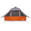 vidaXL Tipi stan se střechou Šedá a oranžová 364 x 281 x 257 cm taft