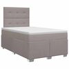 vidaXL Postel boxspring s matrac&iacute; s čelo Taupe 120 x 200 cm Textil