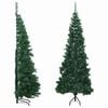 vidaXL Uměl&eacute; v&aacute;nočn&iacute; stromky PVC, Steel Green