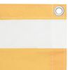 vidaXL Balk&oacute;nov&aacute; z&aacute;stěna b&iacute;l&aacute; a žlut&aacute; 90 x 300 cm oxfordsk&aacute; l&aacute;tka