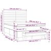 vidaXL Box spring postel s matrac&iacute; světle &scaron;ed&aacute; 140x200 cm samet