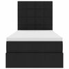 vidaXL Postel s &uacute;ložn&yacute;m prostorem a LED osvětlen&iacute;m Čern&aacute; 100 x 200 cm