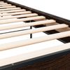 vidaXL R&aacute;m postele hněd&yacute; dub 75 x 190 cm kompozitn&iacute; dřevo a kov