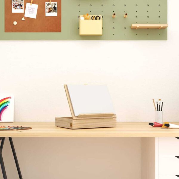 vidaXL Stolní malířský stojan se zásuvkou 33,5x25,5x7 cm masivní buk