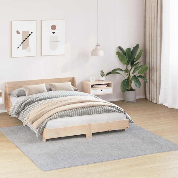 vidaXL Protiskluzov&yacute; Shaggy koberec &Scaron;ed&aacute; 200 x 200 cm PP