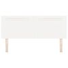 vidaXL LED hlavová deska Bílá 160 cm Umělá kůže