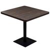 vidaXL Bistro stůl MDF a ocel čtvercov&yacute; 80 x 80 x 75 cm