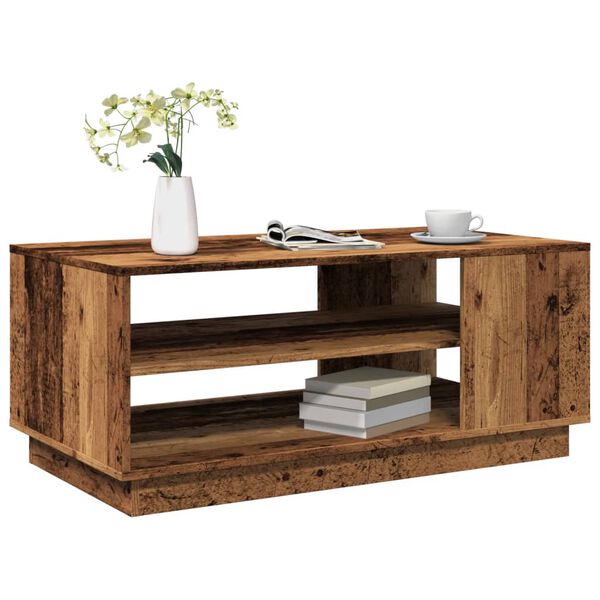 vidaXL Konferenčn&iacute; stolek old wood 102 x 55 x 43 cm kompozitn&iacute; dřevo