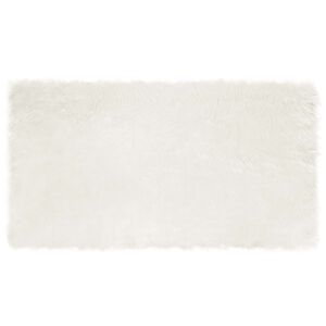 vidaXL Koberec z uměl&eacute; ovč&iacute; kože&scaron;iny TAFALLA B&iacute;l&aacute; 60 x 110 cm