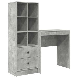 vidaXL Stůl Betonově &scaron;ed&aacute; 115,5 x 40 x 127 cm 2 ks