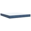 vidaXL Box spring postel s matrac&iacute; modr&aacute; 180 x 200 cm samet