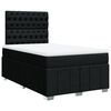 vidaXL Box spring postel s matrac&iacute; čern&aacute; 120x190 cm textil