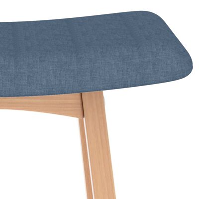 vidaXL Barové stoličky 2 ks modré textil