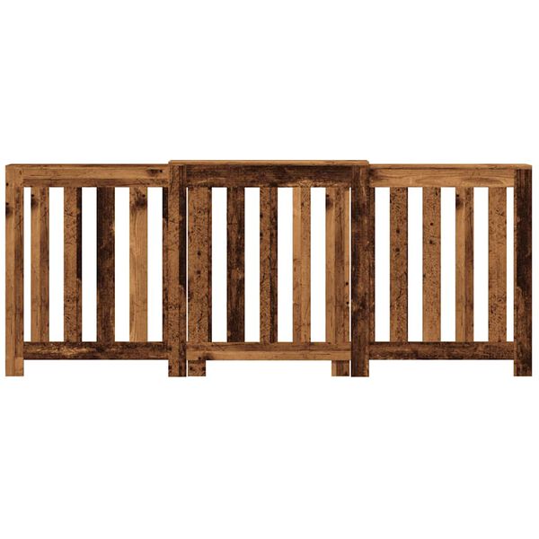 vidaXL Kryt na radi&aacute;tor old wood 205 x 21,5 x 83,5 cm kompozitn&iacute; dřevo