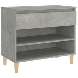 vidaXL Botn&iacute;k betonově &scaron;ed&yacute; 70x36x60 cm kompozitn&iacute; dřevo
