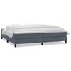 vidaXL Box spring postel s matrac&iacute; tmavě &scaron;ed&aacute; 200x210 cm samet