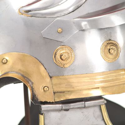 vidaXL Římská válečnická přilba pro LARPy replika stříbro ocel
