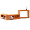 vidaXL Skř&iacute;ňka k posteli se stolkem voskově hněd&aacute; 222x122x75 cm