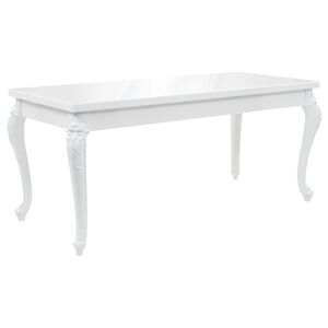 vidaXL J&iacute;deln&iacute; stůl 179 x 89 x 81 cm vysok&yacute; lesk b&iacute;l&yacute;