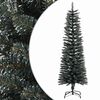 vidaXL Uměl&yacute; &uacute;zk&yacute; v&aacute;nočn&iacute; stromek se stojanem zelen&yacute; 150 cm PVC