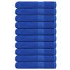 vidaXL Ručn&iacute;ky FROGN 10 ks modr&eacute; 100x200 cm 360 g/m&sup2;
