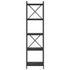 vidaXL Knihovna Čern&yacute; dub 40 x 30 x 155 cm kompozitn&iacute; dřevo